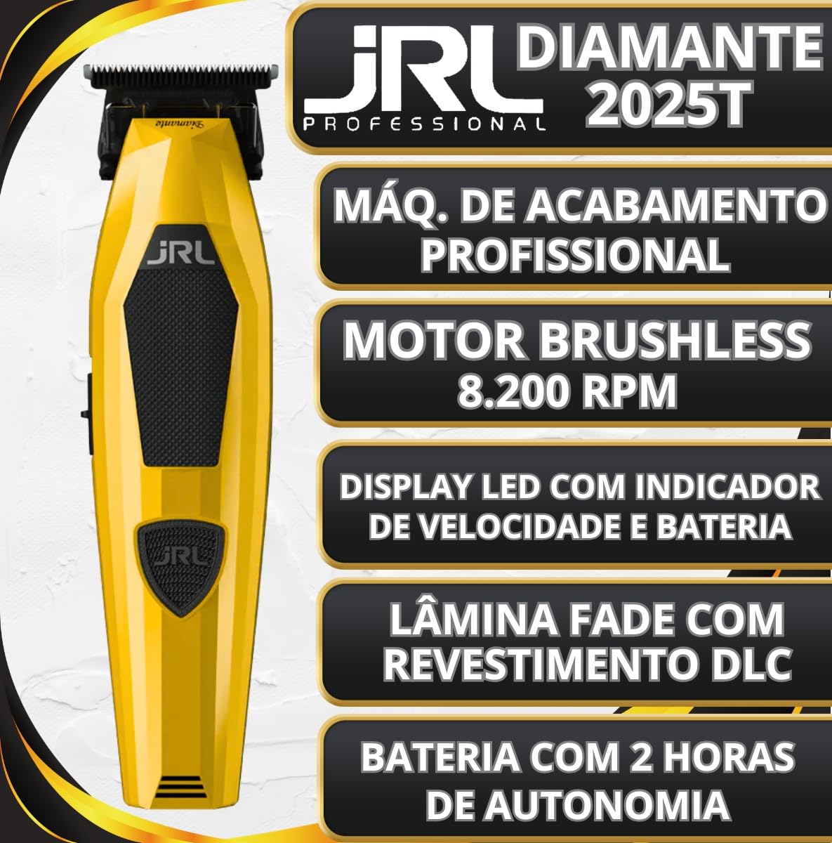 JRL Diamante 2025C, Máquina de Corte Profissional, Motor Brushless